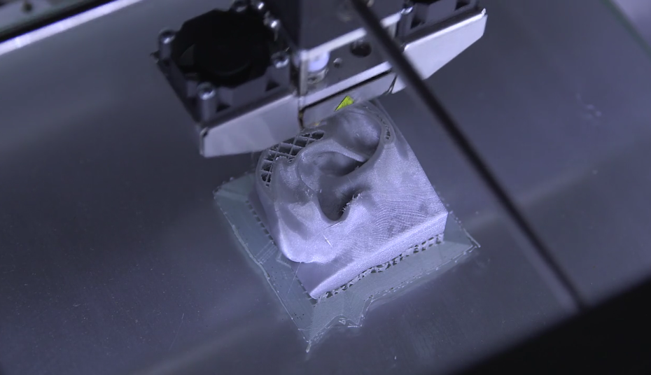 3-dimensional printing of an ear.